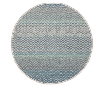 Dywan Ziggy Blue Beige Round