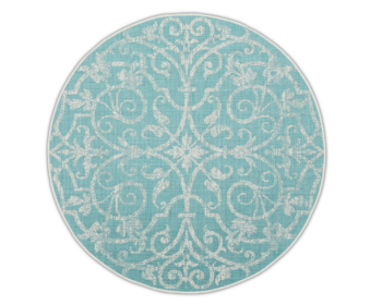 Dywan Summer Quai Turquoise Round
